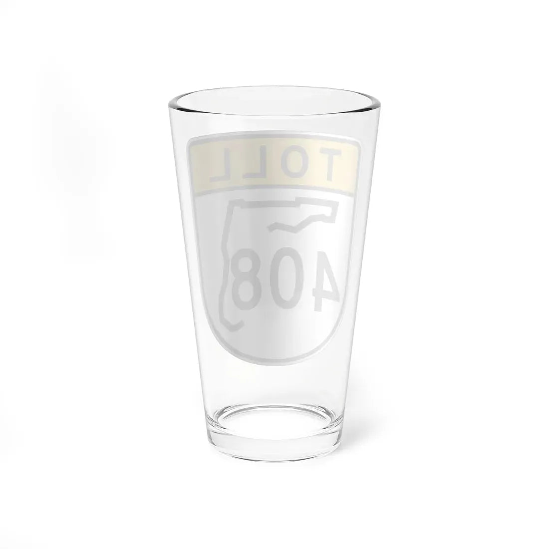Toll Florida 408 (Florida) (Road Sign) Pint Glass 16oz - Go Mug Yourself