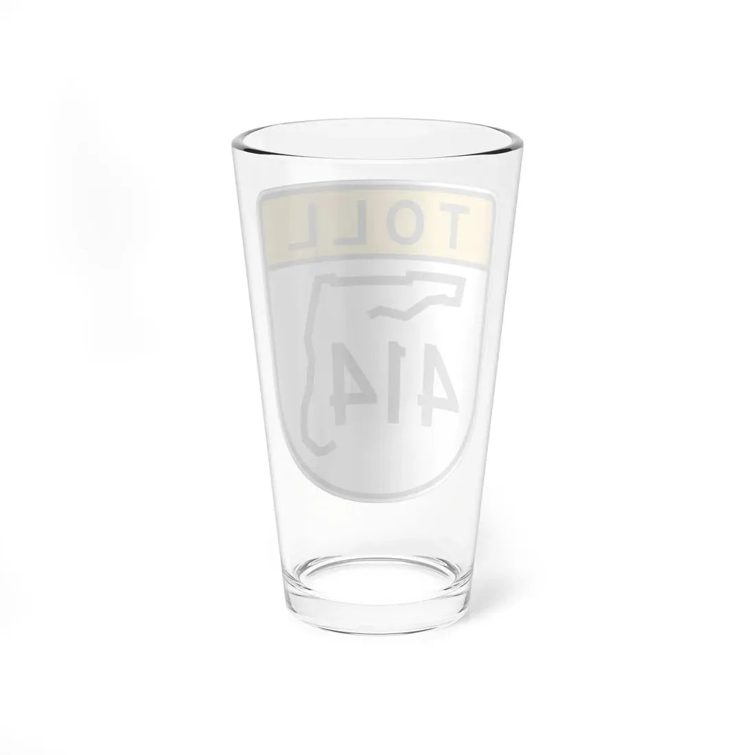 Toll Florida 414 (Florida) (Road Sign) Pint Glass 16oz - Go Mug Yourself