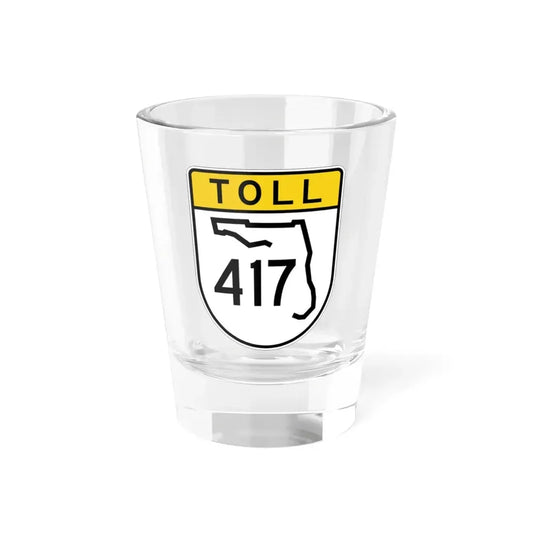 Toll Florida 417 (Florida) (Road Sign) Shot Glass 1.5oz 1.5oz - Go Mug Yourself