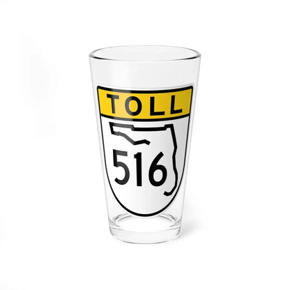Toll Florida 516 (Florida) (Road Sign) Pint Glss 16oz 16oz - Go Mug Yourself