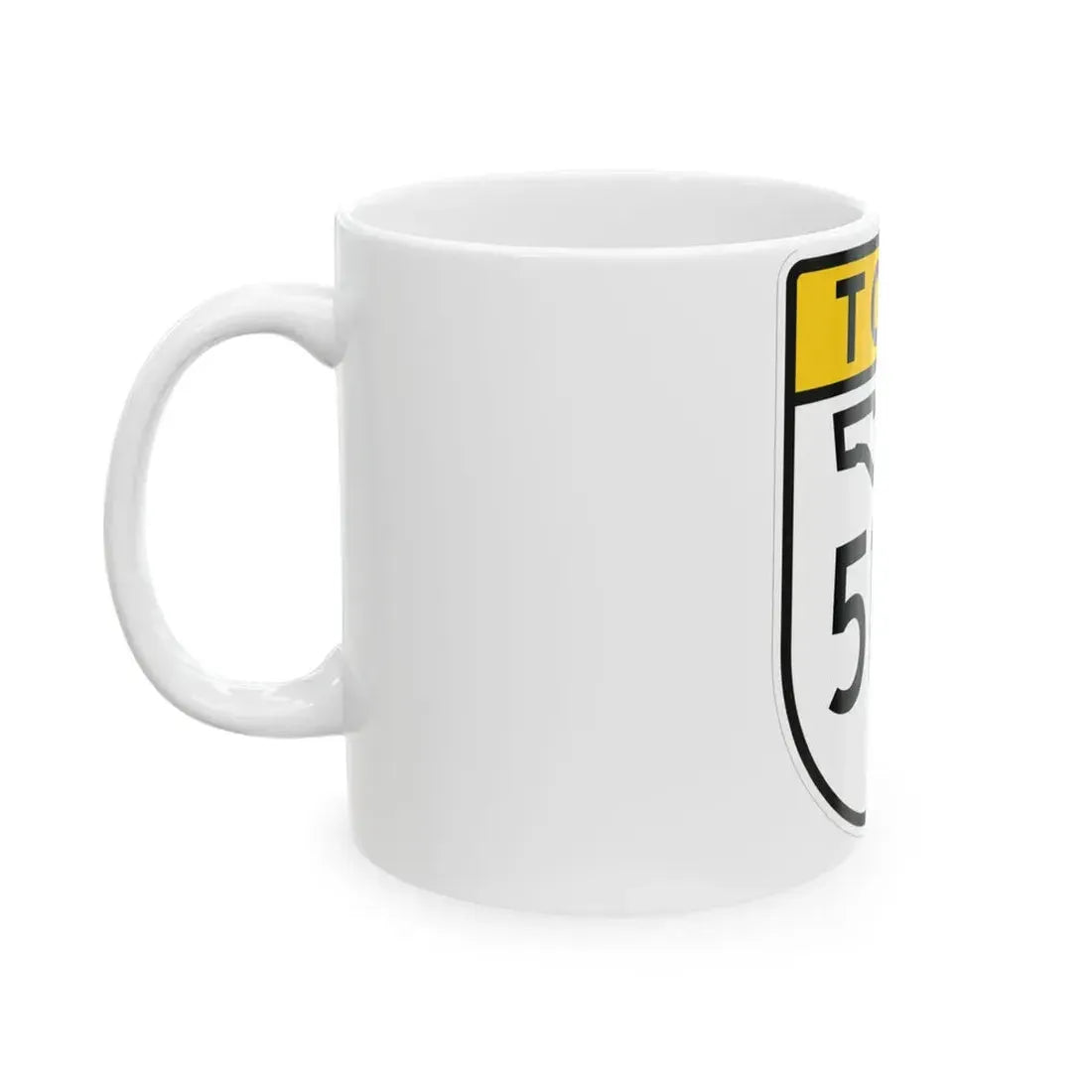 Toll Florida 516 (Florida) (Road Sign) White Coffee Mug - Go Mug Yourself