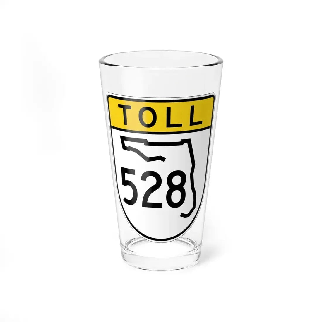Toll Florida 528 (Florida) (Road Sign) Pint Glss 16oz 16oz - Go Mug Yourself