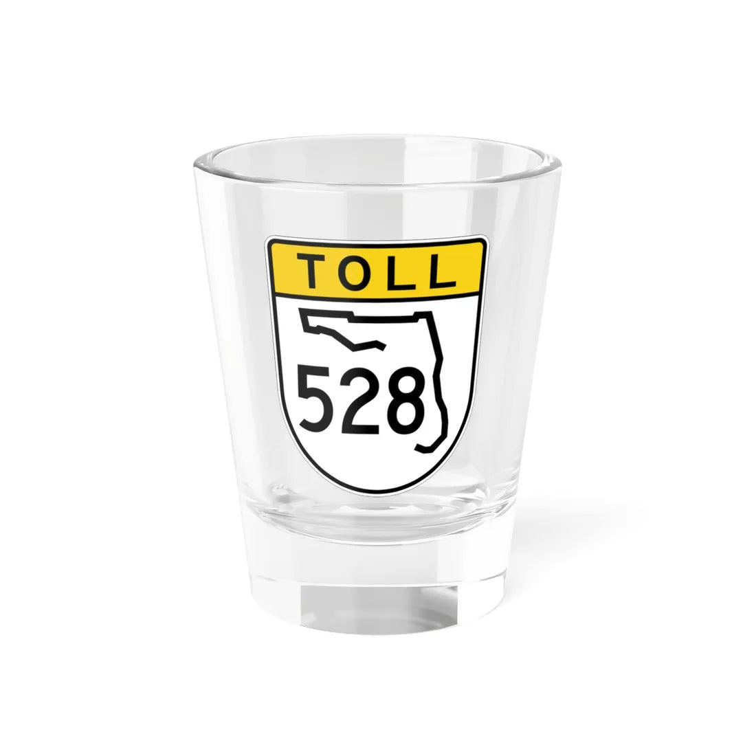 Toll Florida 528 (Florida) (Road Sign) Shot Glass 1.5oz 1.5oz - Go Mug Yourself