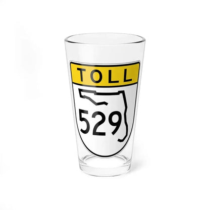 Toll Florida 529 (Florida) (Road Sign) Pint Glass 16oz 16oz - Go Mug Yourself