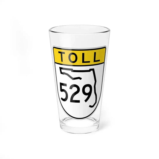 Toll Florida 529 (Florida) (Road Sign) Pint Glass 16oz 16oz - Go Mug Yourself