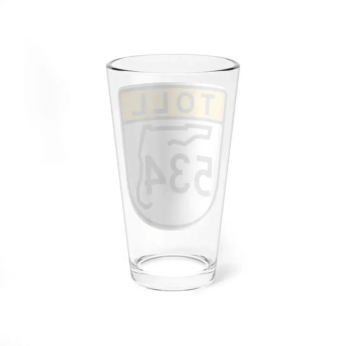 Toll Florida 534 (Florida) (Road Sign) Pint Glass 16oz - Go Mug Yourself