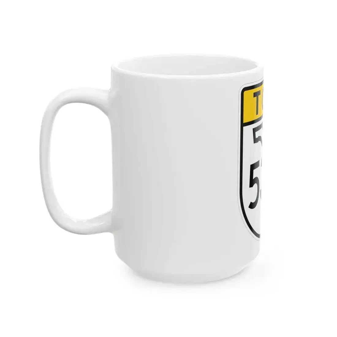 Toll Florida 534 (Florida) (Road Sign) White Coffee Mug - Go Mug Yourself