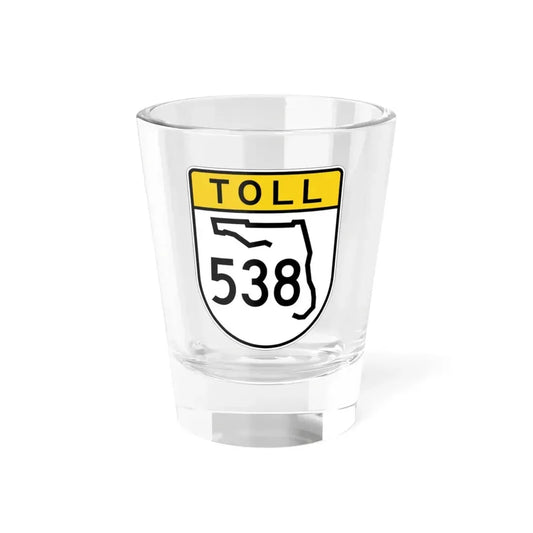 Toll Florida 538 (Florida) (Road Sign) Shot Glass 1.5oz 1.5oz - Go Mug Yourself