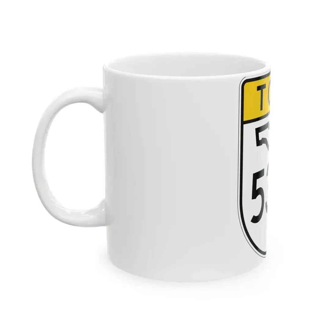 Toll Florida 538 (Florida) (Road Sign) White Coffee Mug - Go Mug Yourself