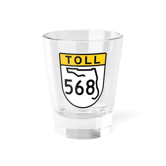 Toll Florida 568 (Florida) (Road Sign) Shot Glass 1.5oz 1.5oz - Go Mug Yourself