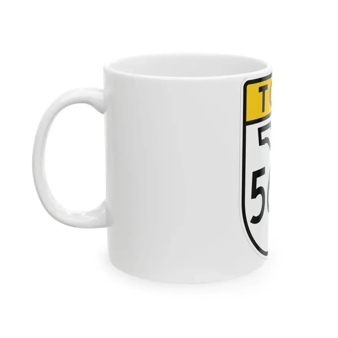 Toll Florida 568 (Florida) (Road Sign) White Coffee Mug - Go Mug Yourself