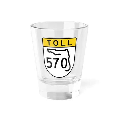Toll Florida 570 (Florida) (Road Sign) Shot Glass 1.5oz 1.5oz - Go Mug Yourself