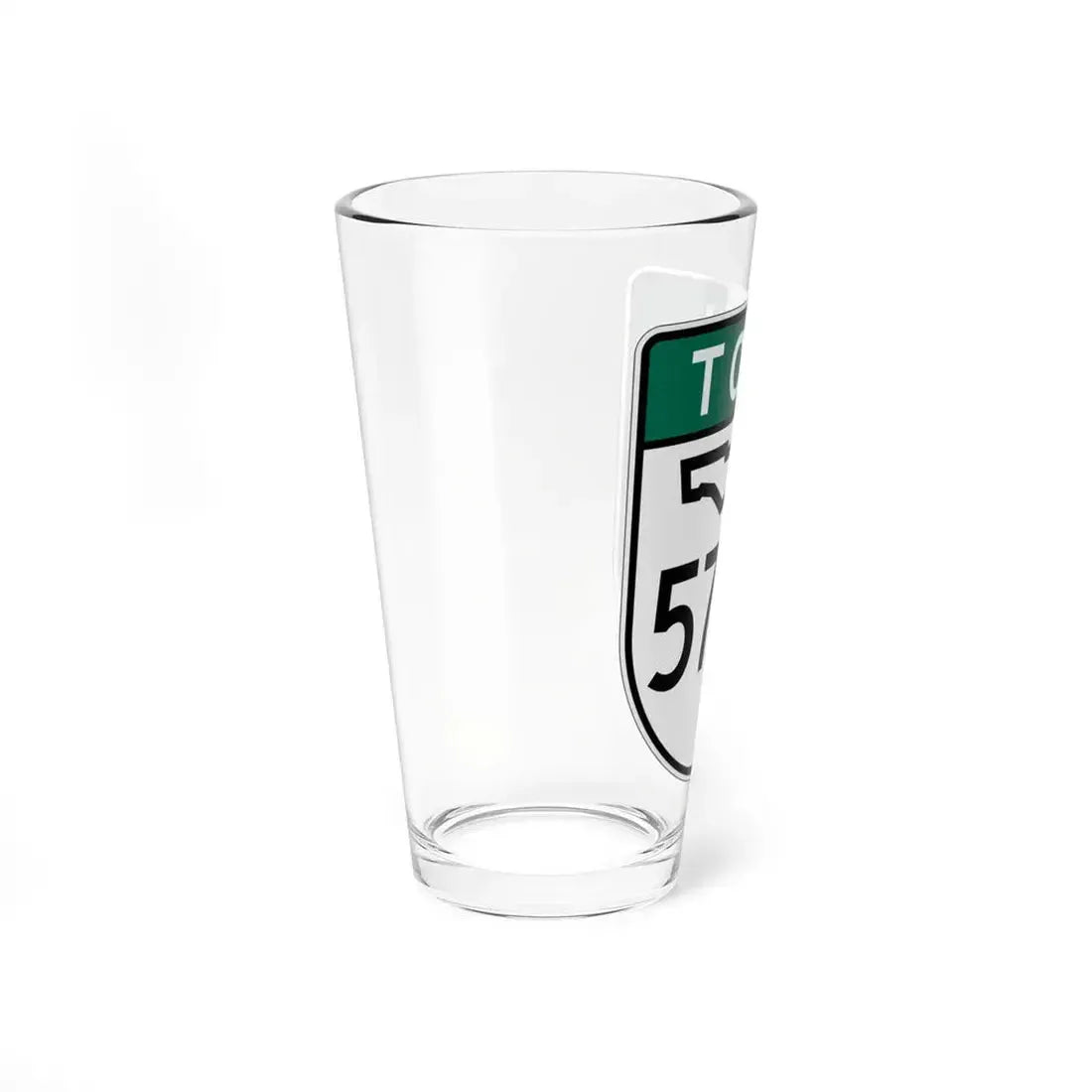 Toll Florida 570 old-green (Florida) (Road Sign) Pint Glass 16oz - Go Mug Yourself