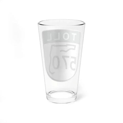 Toll Florida 570 old-green (Florida) (Road Sign) Pint Glass 16oz - Go Mug Yourself