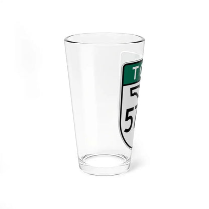 Toll Florida 570 old-green (Florida) (Road Sign) Pint Glss 16oz - Go Mug Yourself