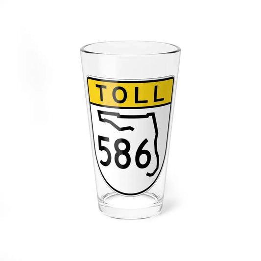 Toll Florida 586 (Florida) (Road Sign) Pint Glss 16oz 16oz - Go Mug Yourself