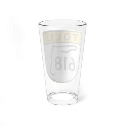 Toll Florida 618 (Florida) (Road Sign) Pint Glass 16oz - Go Mug Yourself
