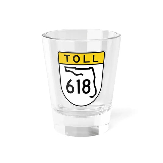 Toll Florida 618 (Florida) (Road Sign) Shot Glass 1.5oz 1.5oz - Go Mug Yourself