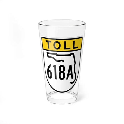 Toll Florida 618A (Florida) (Road Sign) Pint Glass 16oz 16oz - Go Mug Yourself