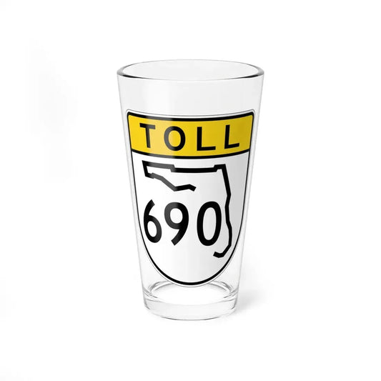 Toll Florida 690 (Florida) (Road Sign) Pint Glss 16oz 16oz - Go Mug Yourself