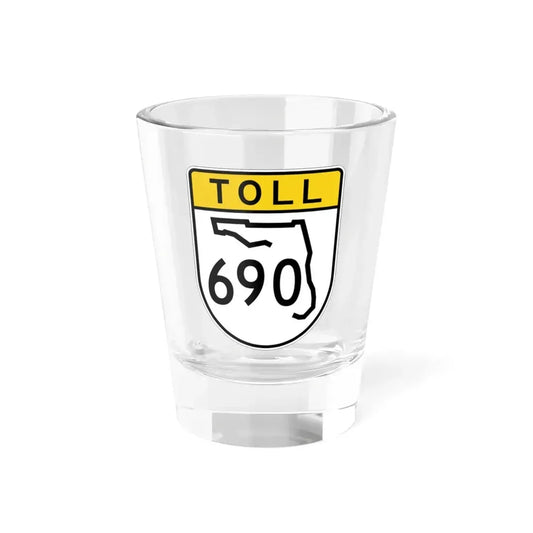 Toll Florida 690 (Florida) (Road Sign) Shot Glass 1.5oz 1.5oz - Go Mug Yourself