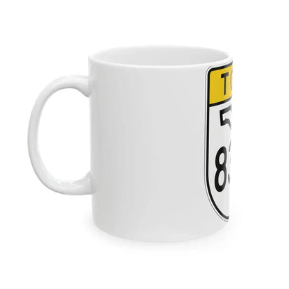 Toll Florida 836 (Florida) (Road Sign) White Coffee Mug - Go Mug Yourself