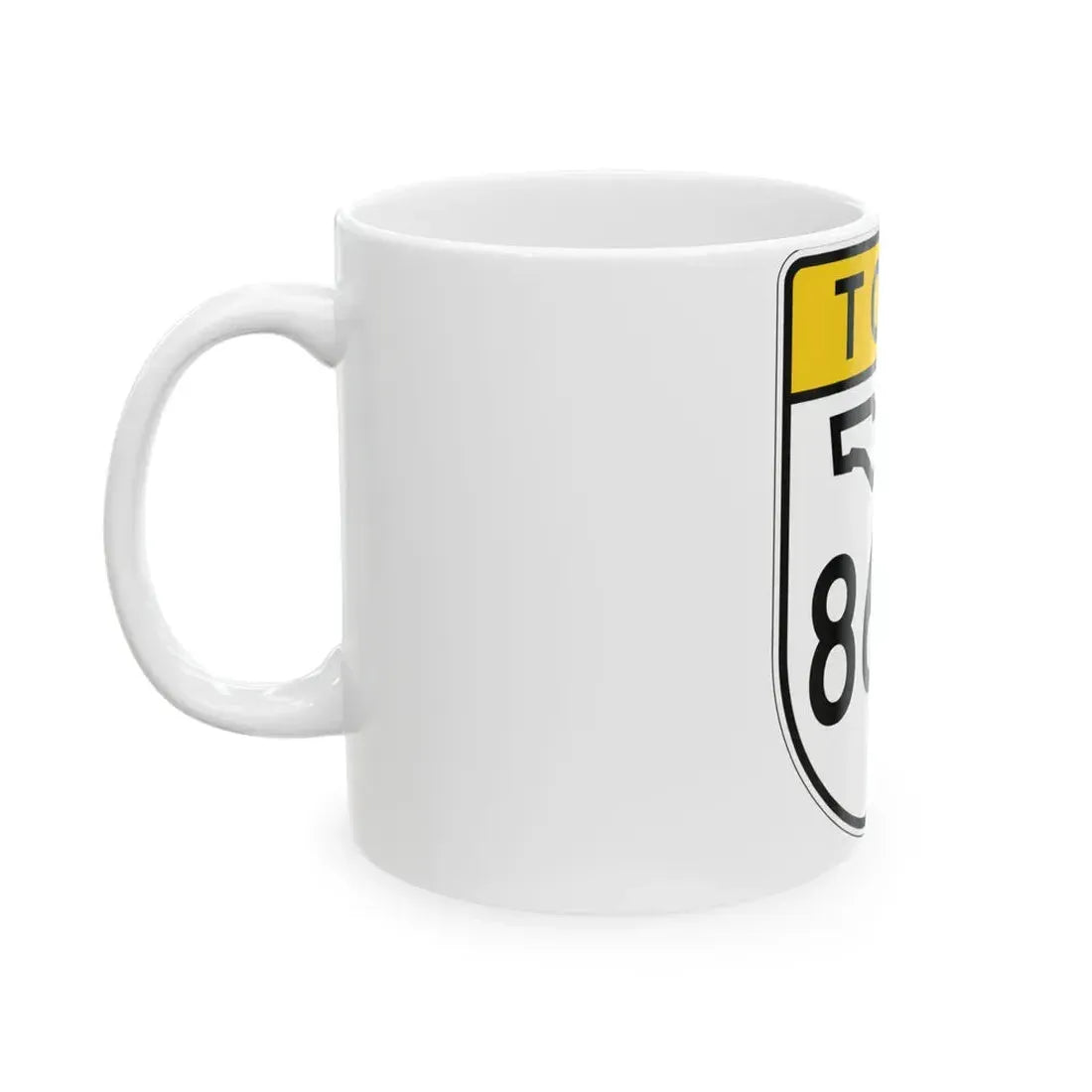 Toll Florida 869 (Florida) (Road Sign) White Coffee Mug - Go Mug Yourself