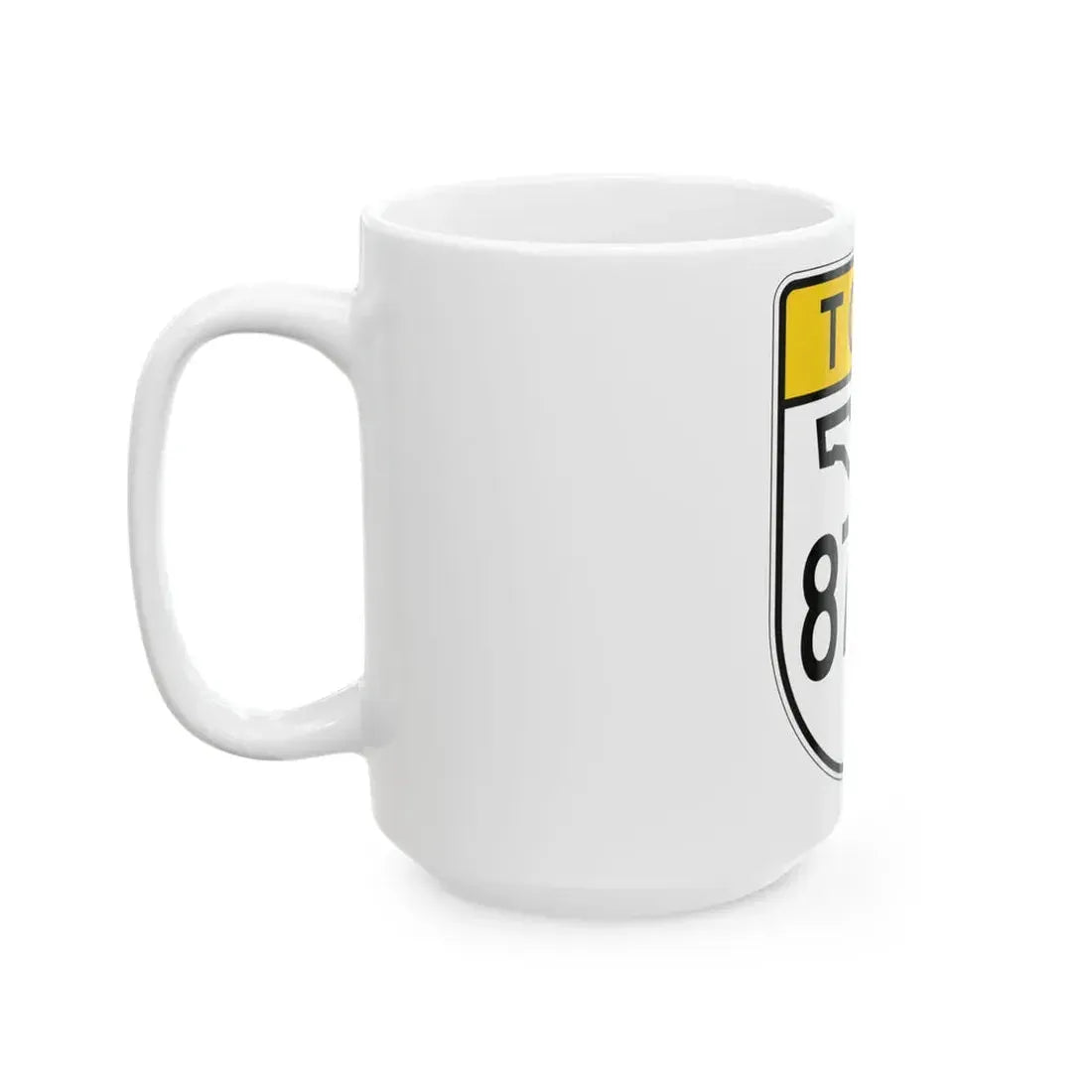 Toll Florida 874 (Florida) (Road Sign) White Coffee Mug - Go Mug Yourself