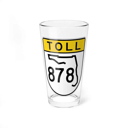 Toll Florida 878 (Florida) (Road Sign) Pint Glss 16oz 16oz - Go Mug Yourself