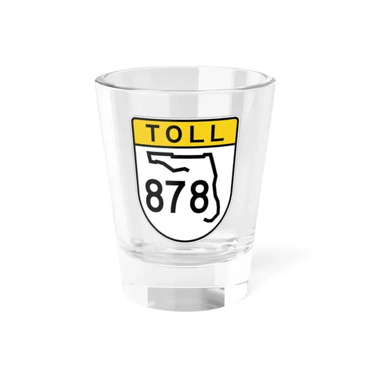 Toll Florida 878 (Florida) (Road Sign) Shot Glass 1.5oz 1.5oz - Go Mug Yourself