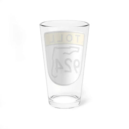 Toll Florida 924 (Florida) (Road Sign) Pint Glass 16oz - Go Mug Yourself
