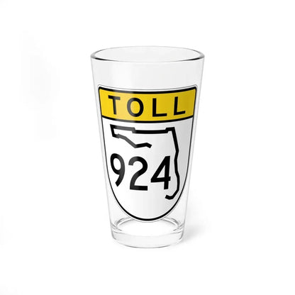 Toll Florida 924 (Florida) (Road Sign) Pint Glss 16oz 16oz - Go Mug Yourself