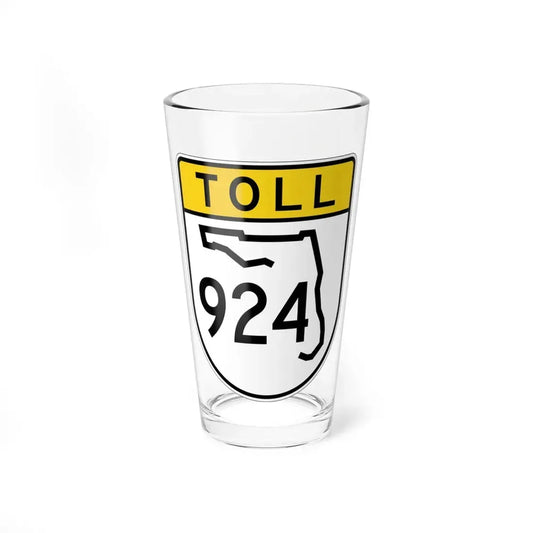 Toll Florida 924 (Florida) (Road Sign) Pint Glss 16oz 16oz - Go Mug Yourself