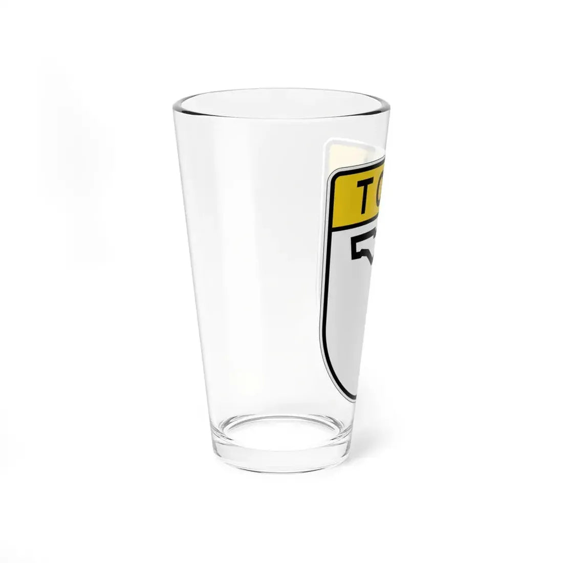 Toll Florida blank (Florida) (Road Sign) Pint Glss 16oz - Go Mug Yourself