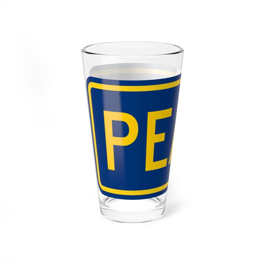 Toll plate county es (Puerto Rico) (Road Sign) Pint Glass 16oz - Go Mug Yourself