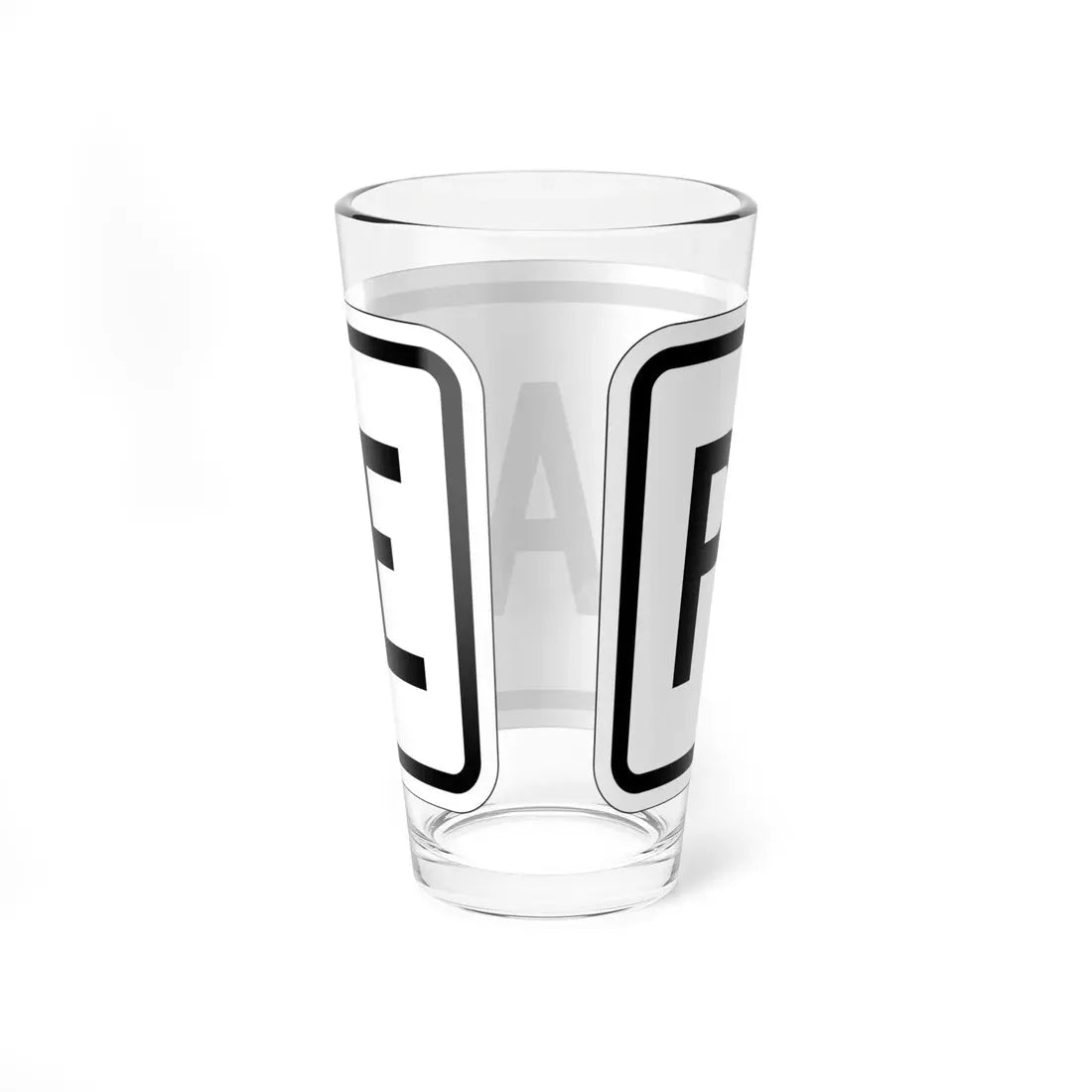 Toll plate es (Puerto Rico) (Road Sign) Pint Glass 16oz - Go Mug Yourself