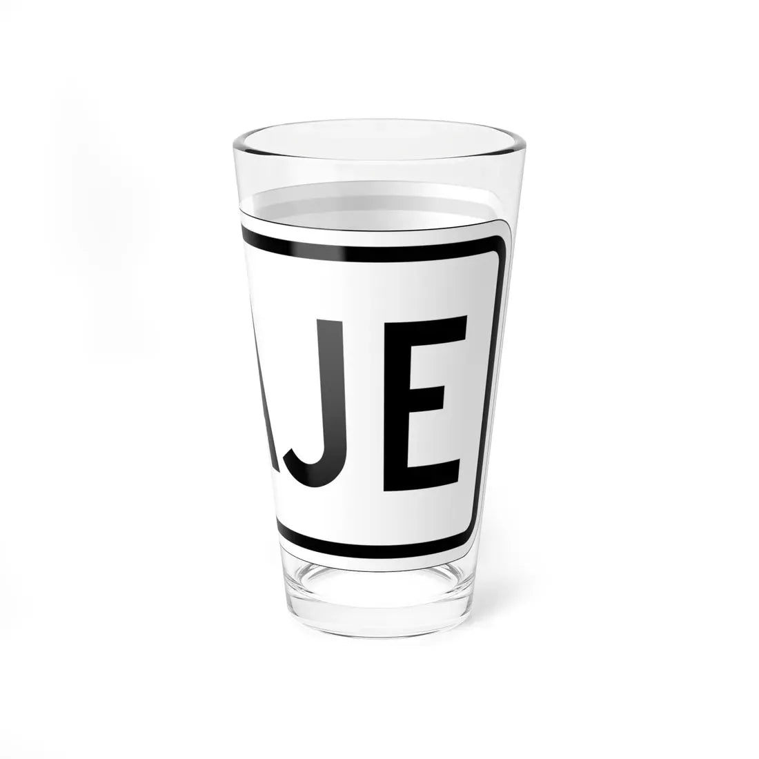 Toll plate es (Puerto Rico) (Road Sign) Pint Glass 16oz - Go Mug Yourself