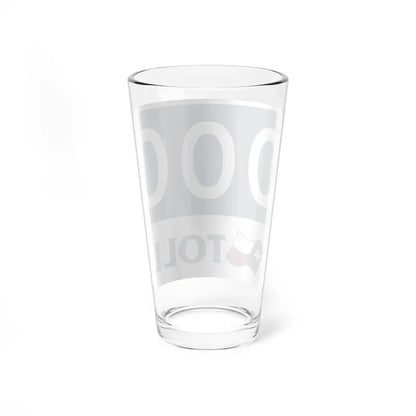 Toll Texas 000 new template (Texas) (Road Sign) Pint Glass 16oz - Go Mug Yourself