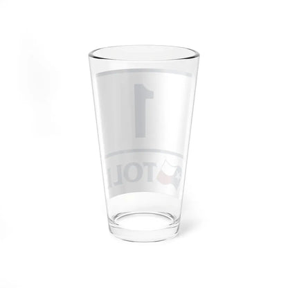 Toll Texas 1 (Texas) (Road Sign) Pint Glass 16oz - Go Mug Yourself