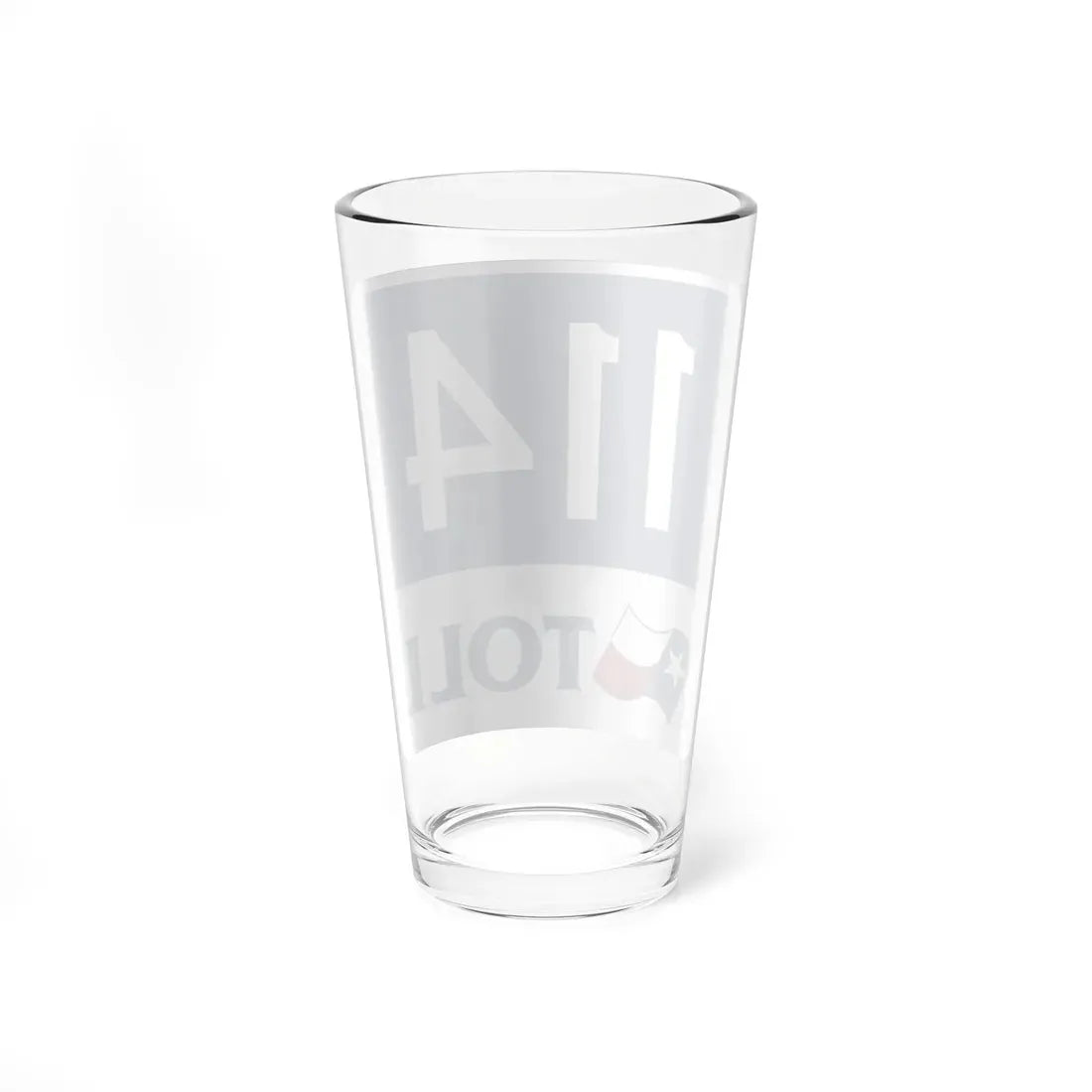 Toll Texas 114 new (Texas) (Road Sign) Pint Glass 16oz - Go Mug Yourself
