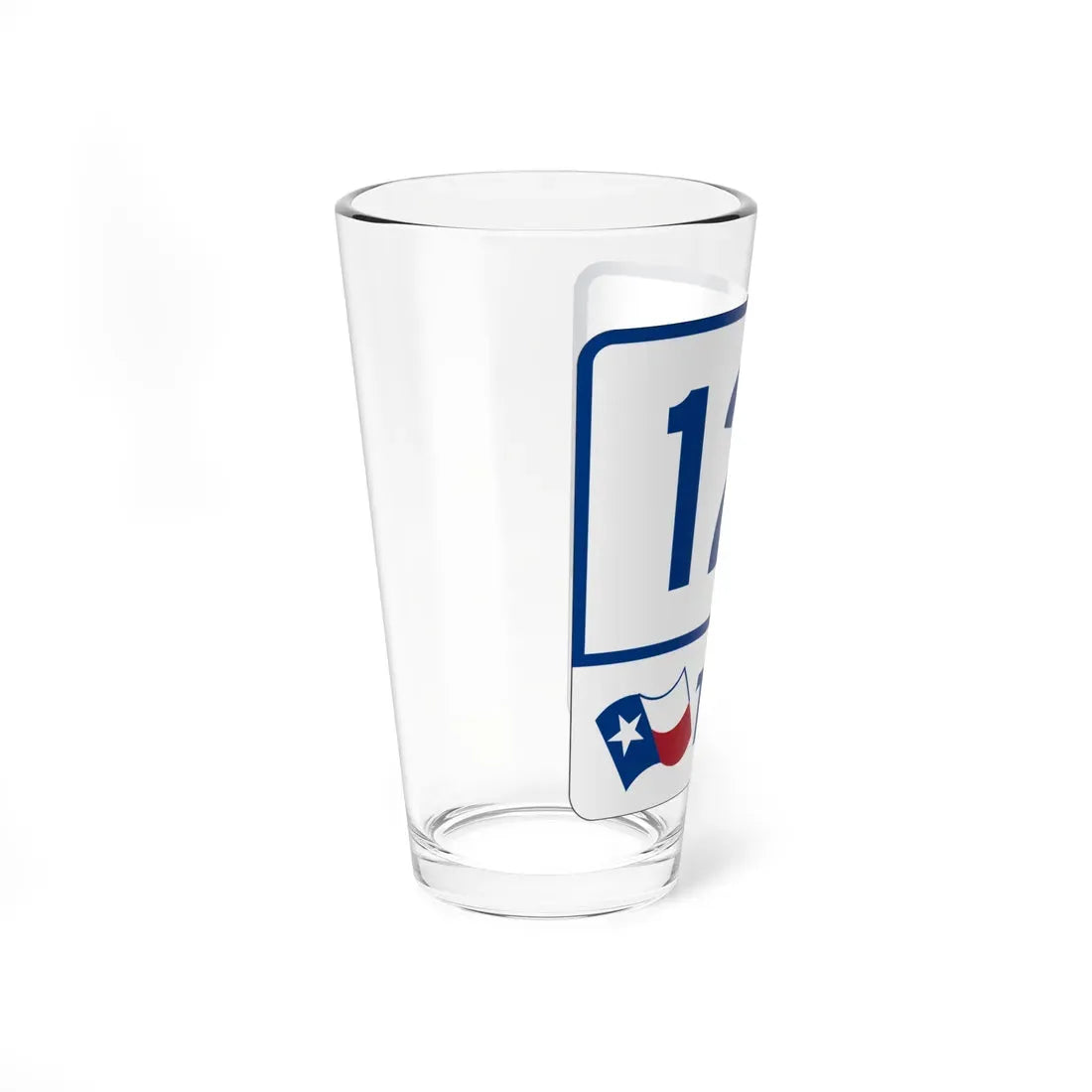 Toll Texas 121 (Texas) (Road Sign) Pint Glass 16oz - Go Mug Yourself