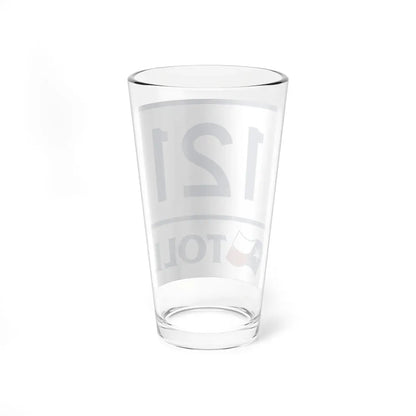 Toll Texas 121 (Texas) (Road Sign) Pint Glass 16oz - Go Mug Yourself