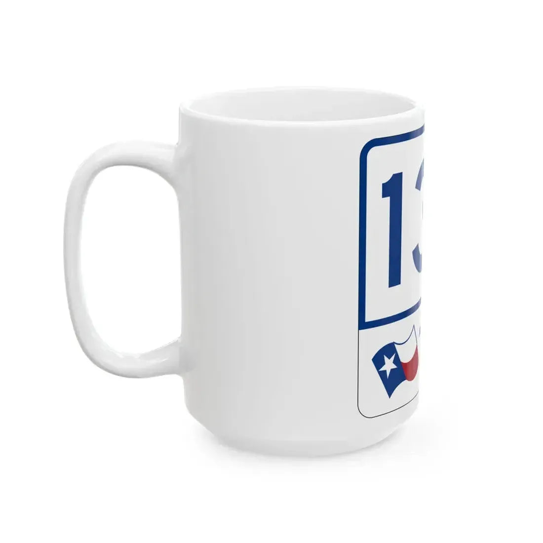 Toll Texas 130 (Texas) (Road Sign) White Coffee Mug - Go Mug Yourself