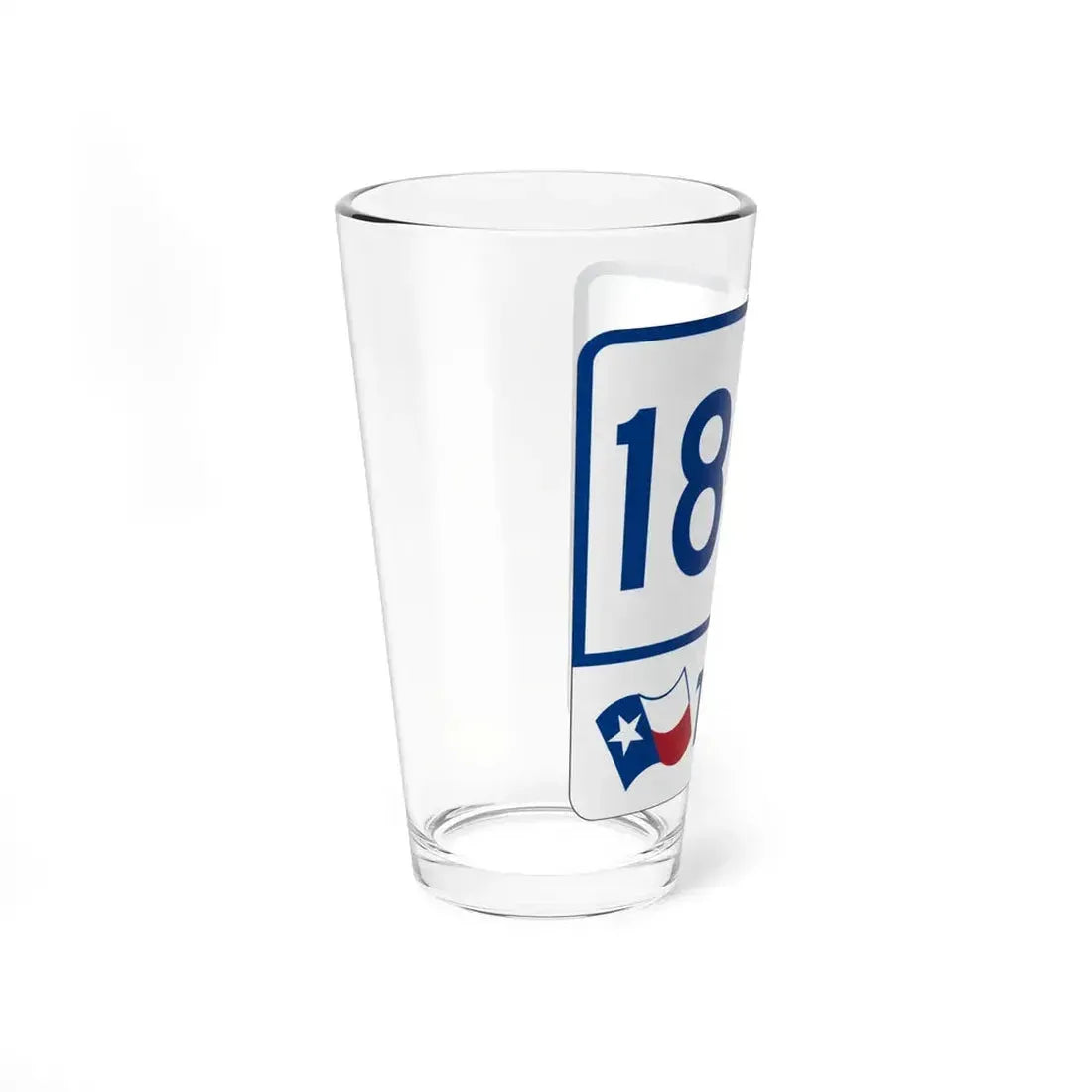Toll Texas 183A (Texas) (Road Sign) Pint Glass 16oz - Go Mug Yourself