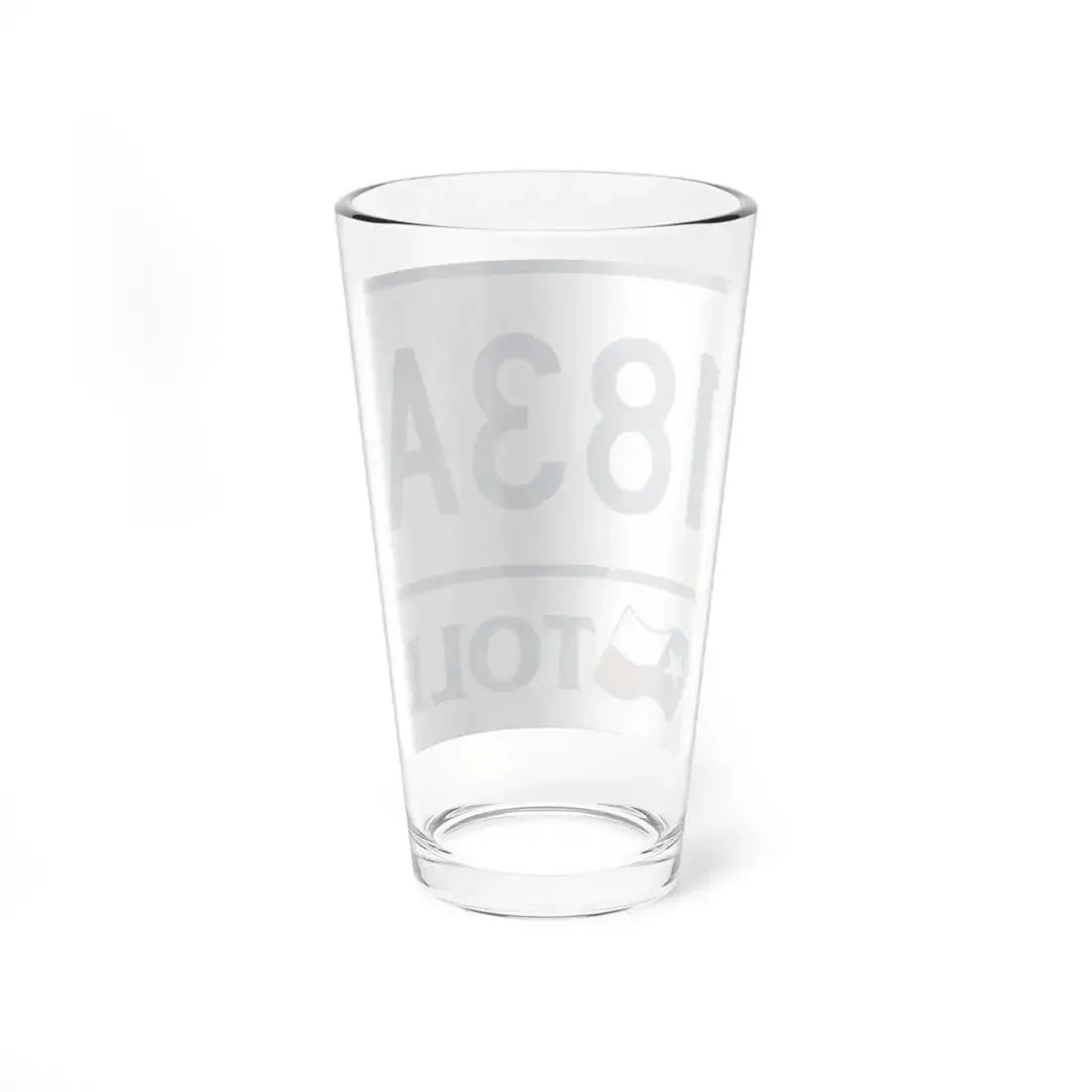 Toll Texas 183A (Texas) (Road Sign) Pint Glass 16oz - Go Mug Yourself