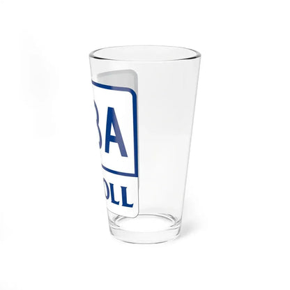 Toll Texas 183A (Texas) (Road Sign) Pint Glss 16oz - Go Mug Yourself