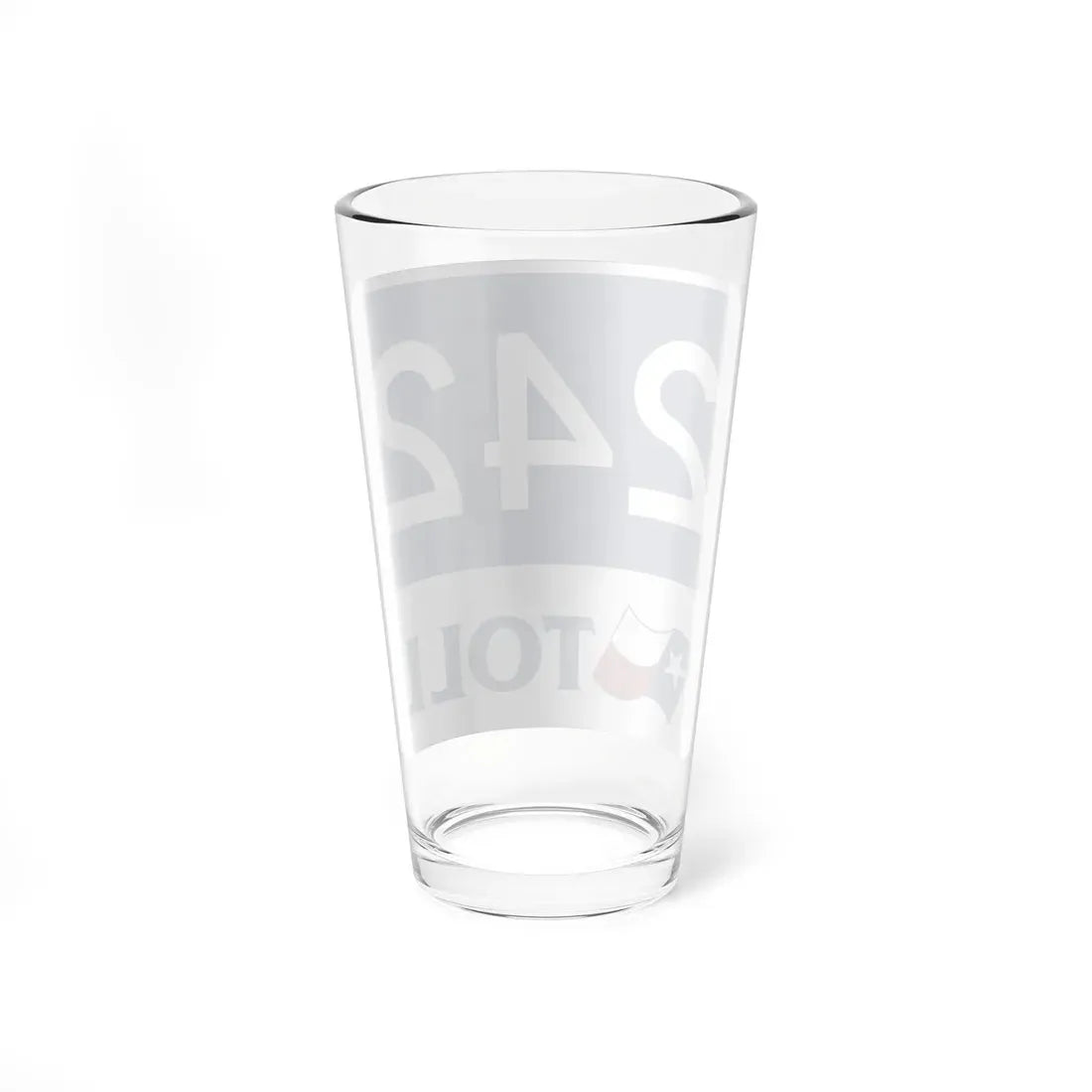Toll Texas 242 new (Texas) (Road Sign) Pint Glass 16oz - Go Mug Yourself