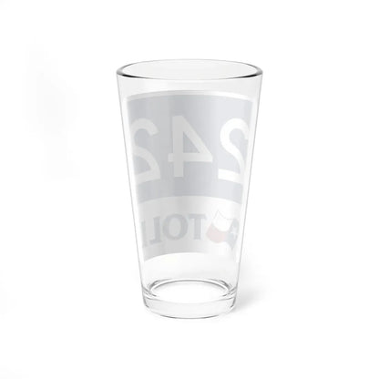 Toll Texas 242 new (Texas) (Road Sign) Pint Glass 16oz - Go Mug Yourself