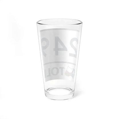 Toll Texas 249 (Texas) (Road Sign) Pint Glass 16oz - Go Mug Yourself