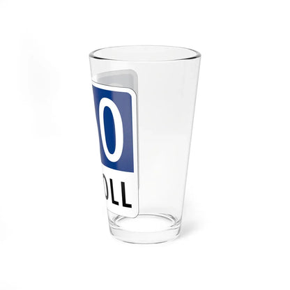 Toll Texas 360 Tollway (Texas) (Road Sign) Pint Glass 16oz - Go Mug Yourself